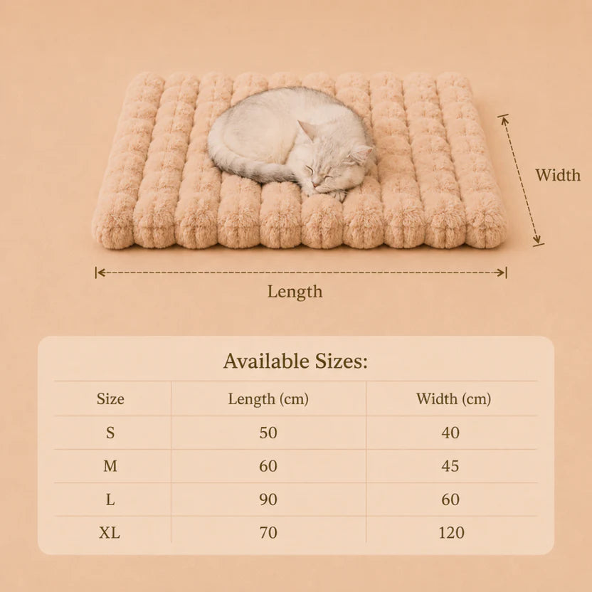 All-Season Universal Blanket, Cat Plush Cat Mat, Cat Bed, Cat Blanket, Winter Warm Sleeping Mat
