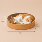 Whisker Rest - Cardboard Cat Scratcher Lounge Bed for Indoor Cats