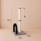 Purr Palace – Cat Scratching Post with Grooming Arch & Toy