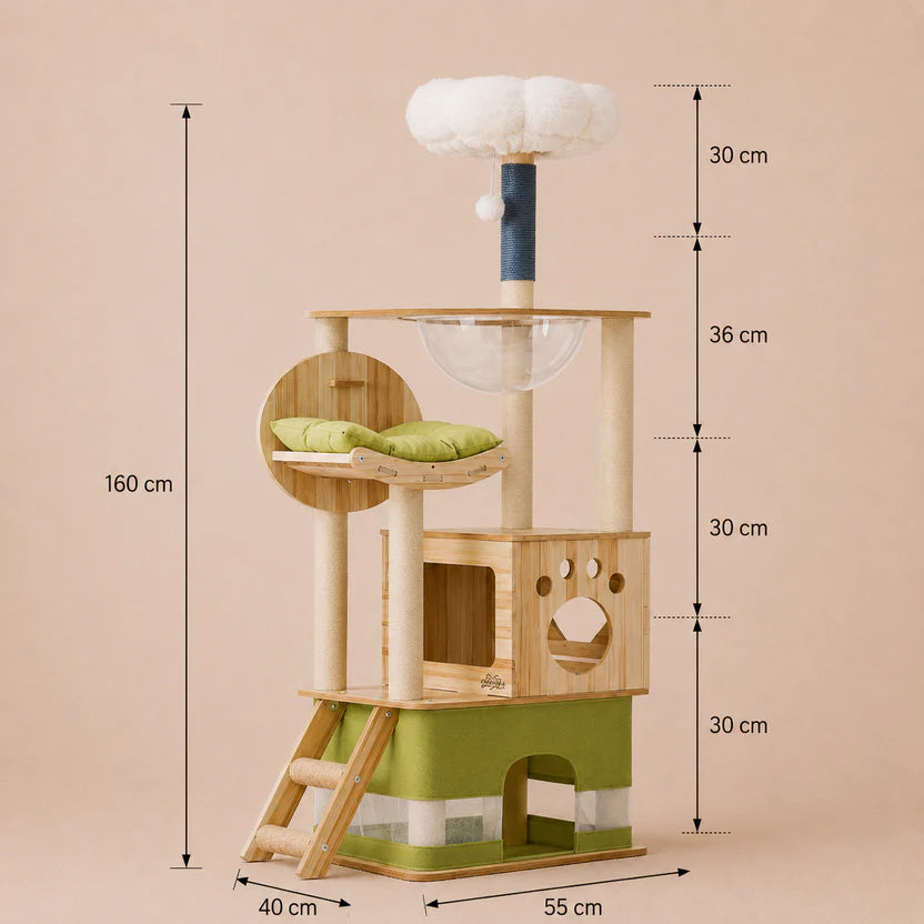 Cat Tree Tower Scratching Post Scratcher Condo House Bed Furniture