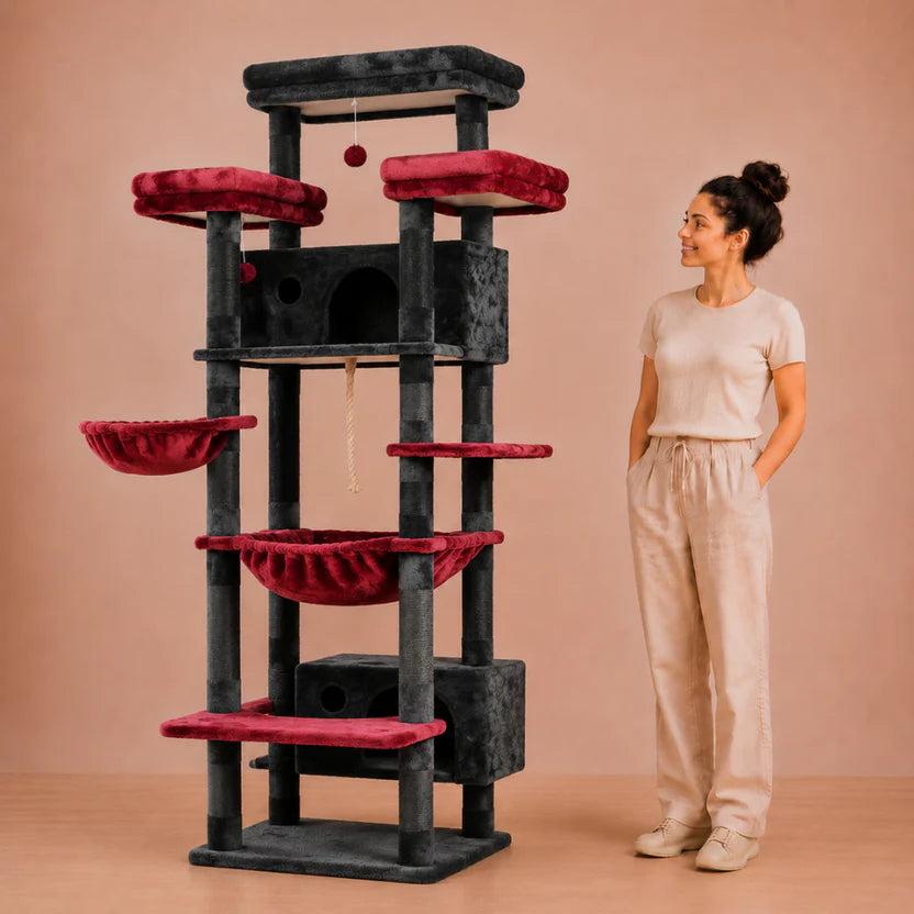 Large Cat Tree for Indoor Adult Cats 188cm