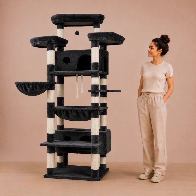 Large Cat Tree for Indoor Adult Cats 188cm