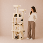Covered Cat Tree Scratching Posts