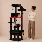 Covered Cat Tree Scratching Posts