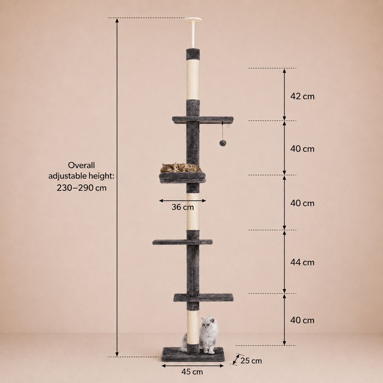 Pet Cat Tree Tower Scratching Post