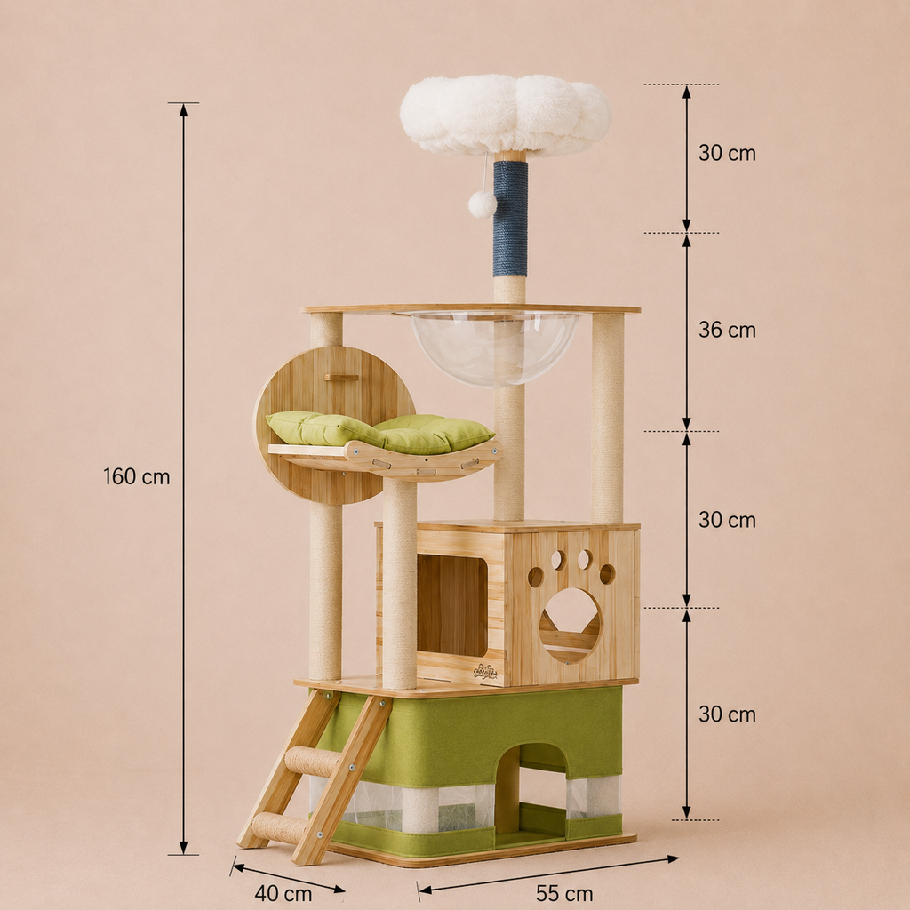 Cat Tree Tower Scratching Post Scratcher Condo House Bed Furniture