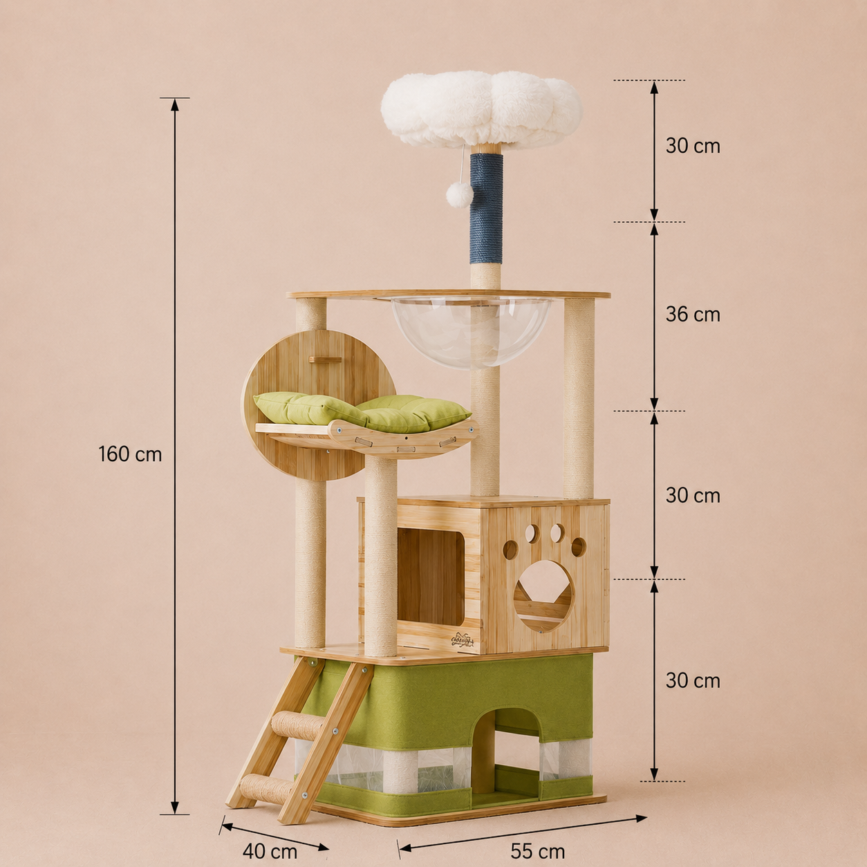 Cat Tree Tower Scratching Post Scratcher Condo House Bed Furniture