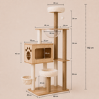 Cat Tree Tower Scratcher Cats Condo House Bed