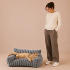Cat beds with Premium Soft Corduroy Fleece