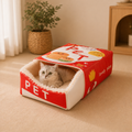 Snack Box, Cat Bed for Pets, Rectangular Fully Enclosed Safe Cookie Container