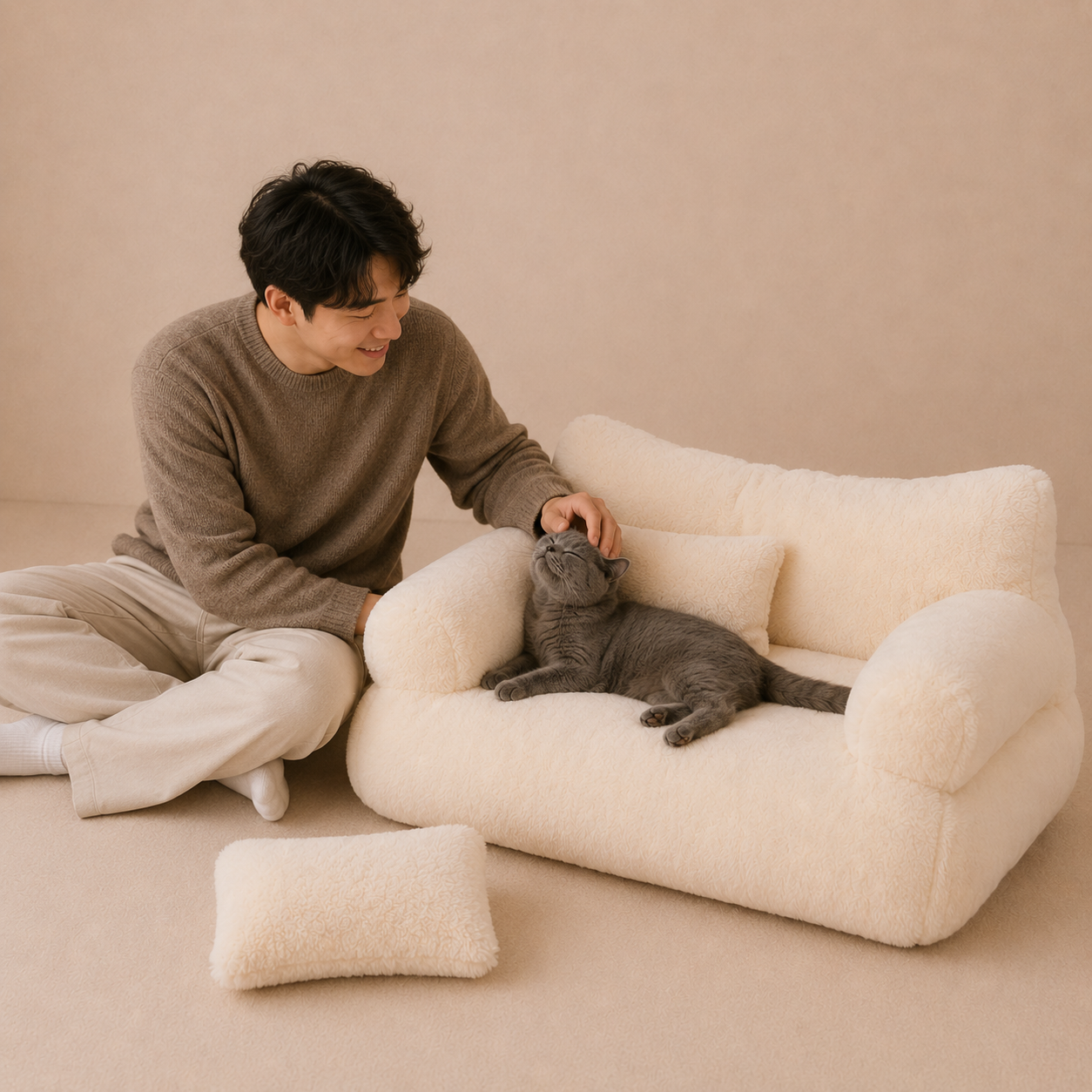 All-Season Washable Cat Bed Sofa