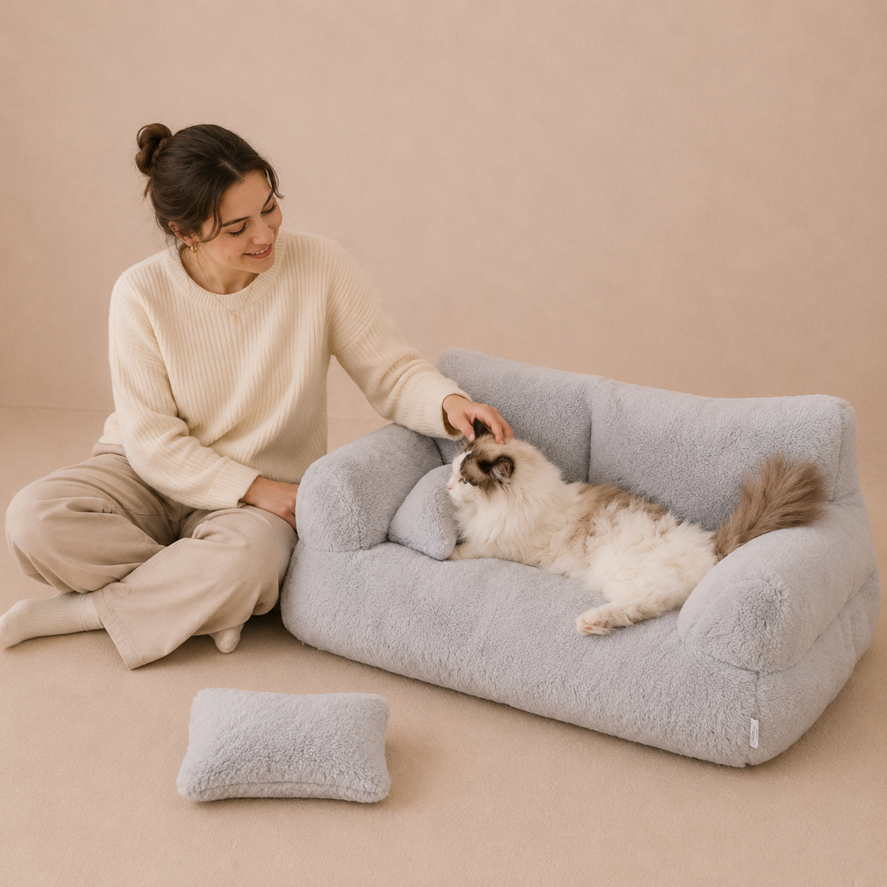 All-Season Washable Cat Bed Sofa