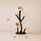 Chestnut Haven - Modern Cat Tree Tower with Cozy Pods & Perches