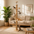 Zen Peaks - Floor to Ceiling Cat Tree Tower with Scratcher & Platforms