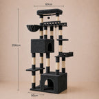 Claw Corner - Heavy Duty Cat Tree Tower for Large Cats with Hammock & Condos