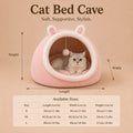 Whisker Nest - Cozy Enclosed Cat Cave Bed for Peaceful Sleep