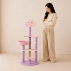 Dreamy Skies - Cloud Cat Tree Tower with Moon & Stars Perches