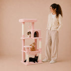 Kitty Gym - Multi Level Cat Tree Scratching Tower with Hammock & Condo
