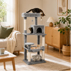 Kitty Gym - Multi Level Cat Tree Scratching Tower with Hammock & Condo