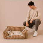 Snoozy Dream Calming Cat Bolster Bed