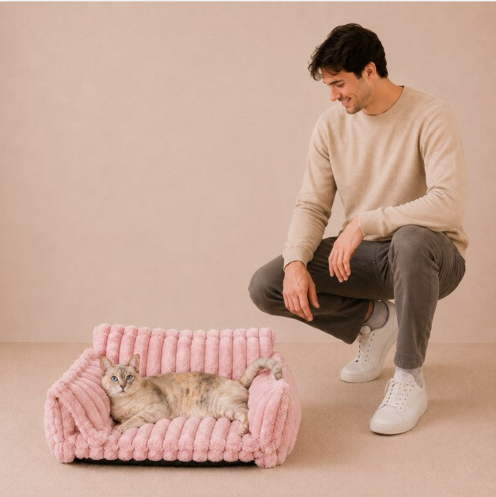 Snoozy Dream Calming Cat Bolster Bed