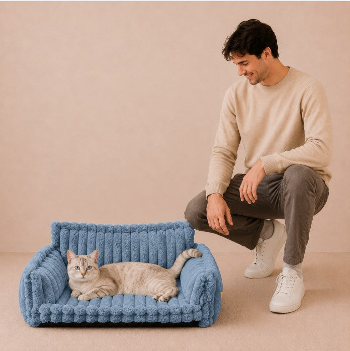 Snoozy Dream Calming Cat Bolster Bed