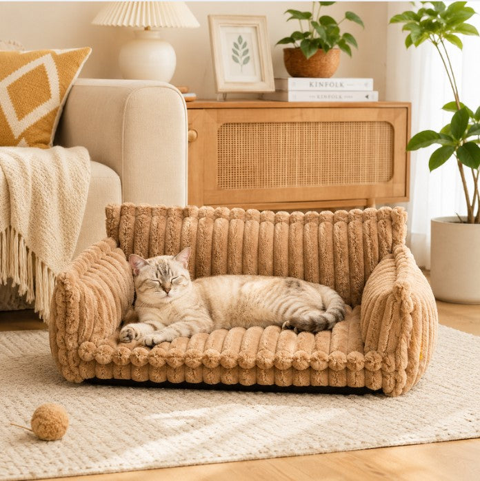 Snoozy Dream Calming Cat Bolster Bed