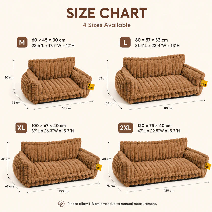 Snoozy Dream - Calming Cozy Cat Sofa Bed With Bolster