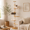 Cloud Trail - Floor-to-Ceiling Cat Tree Tower with Cozy Hammock