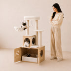 Dream Loft – Cat Tower with Litter Box Enclosure & Hammock