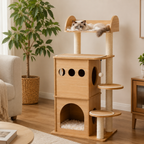 Peekaboo modern cat tree