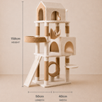 Ona's Cottage Multi-Tier Cat Tree with Cat Scratching Posts