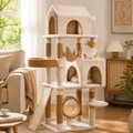 Ona's Cottage Multi-Tier Cat Tree with Cat Scratching Posts