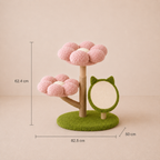 Four Seasons Natural Wood Flower Cat Tree