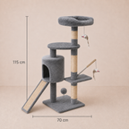 Scratching Post Stable Cat Tree Climbing Tree - 115cm