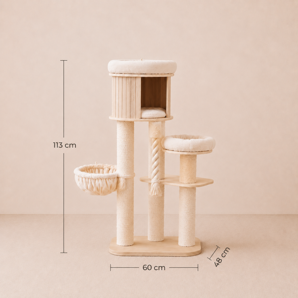 Virtue Solid Wood Cat Tree