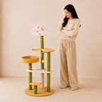 'Moon and Stars' 4-layer cloud cat tree