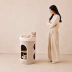 Marie Castle 3-Level Cat Tower & Bed– Multi-Tier Hideaway with Scratch-Resistant Fabric