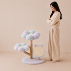 Four Seasons Natural Wood Flower Cat Tree