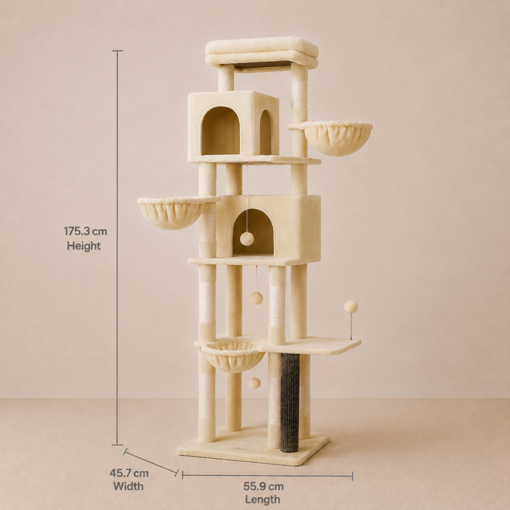 Cat Tree, 175 cm Tall Cat Tower