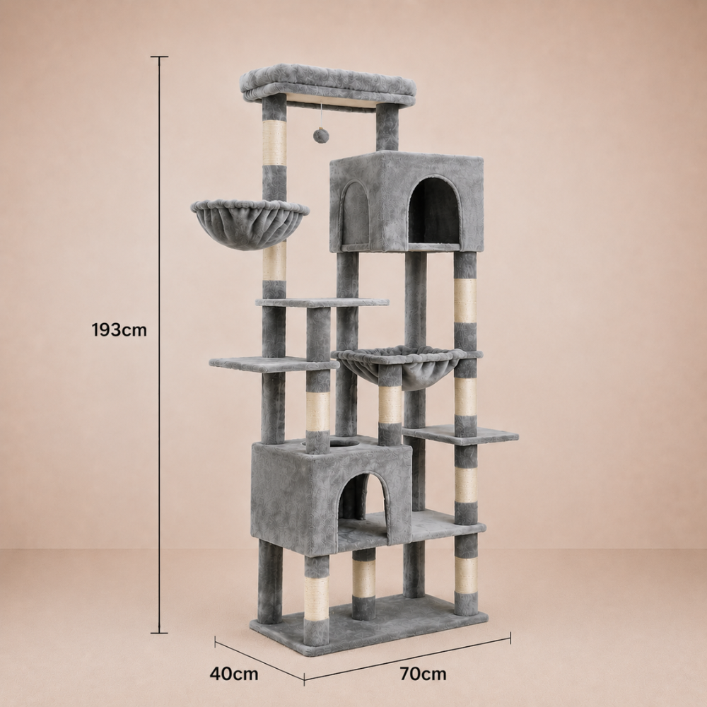 Tall Heavy Duty Cat Tower - 193cm