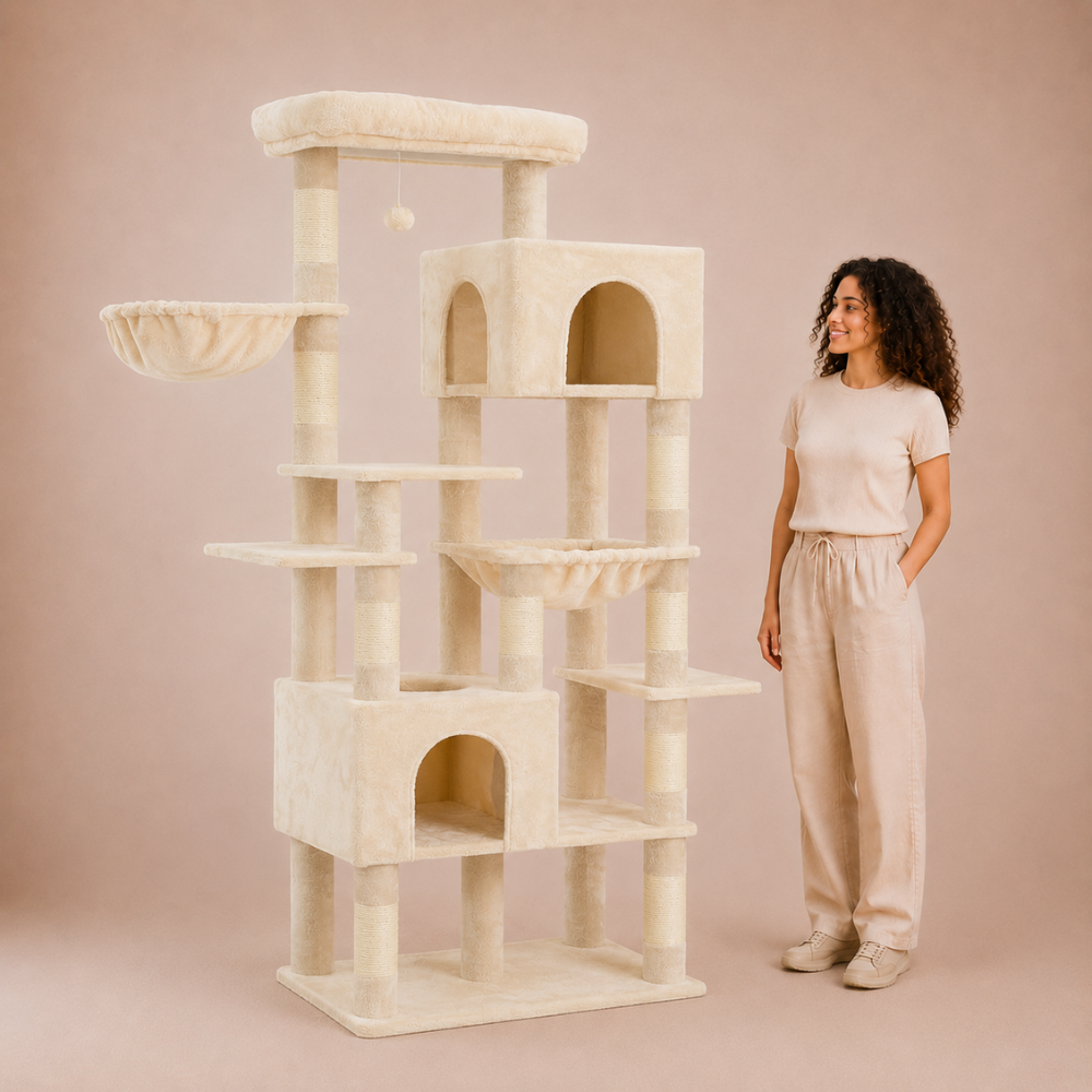 Tall Heavy Duty Cat Tower - 193cm