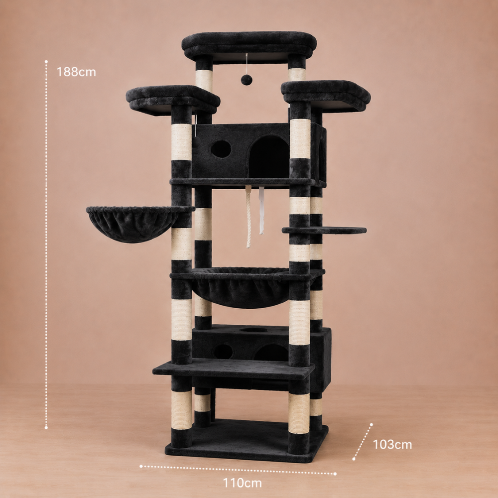 Cat Tree for Indoor Cats Large Adult 188cm