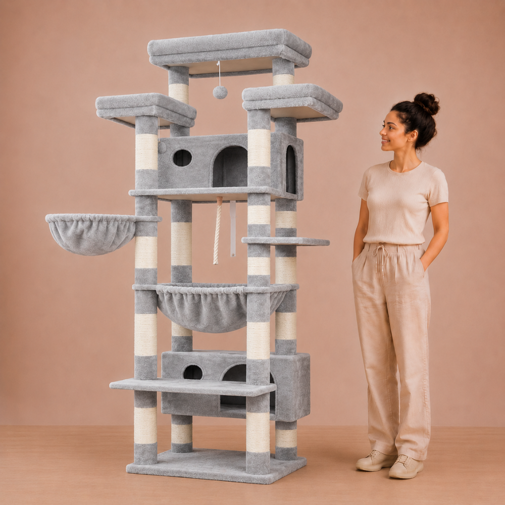 Cat Tree for Indoor Cats Large Adult 188cm