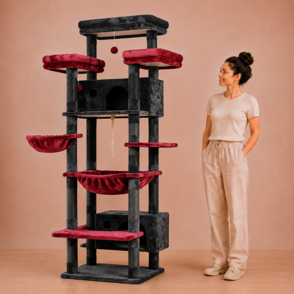 Cat Tree for Indoor Cats Large Adult 188cm