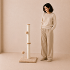 3-in-1 Sisal Cat Scratching Post with Toys