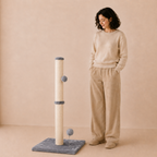 3-in-1 Sisal Cat Scratching Post with Toys