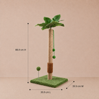 Sisal Cat Scratching Post with Grooming Brush