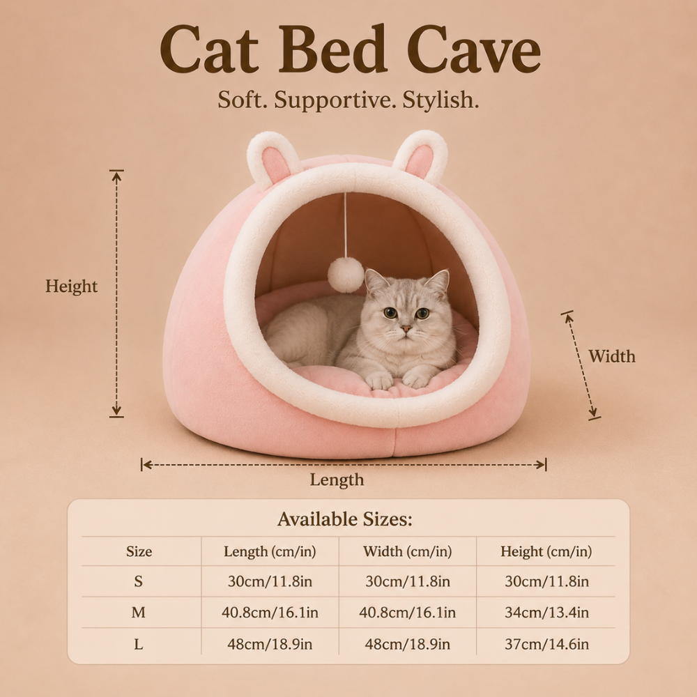 Lovely One Cat Cave Bed Cat House Cat Tent