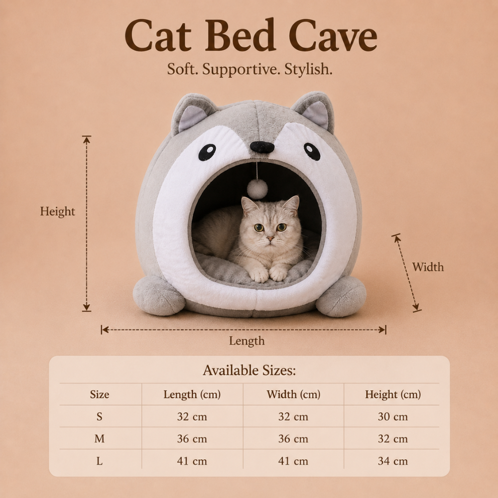 Comfortable Cat Bed Cat House - Soft Pet Basket for Puppies and Kittens